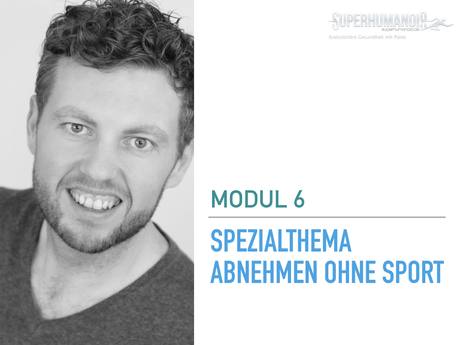 Titelbild Modul 6: Spezialthema Abnehmen ohne Sport
